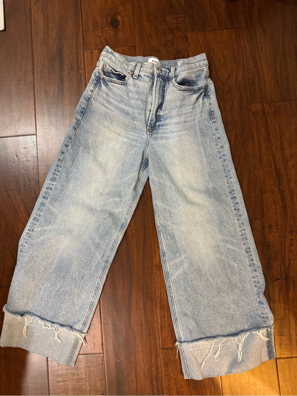 Pistola - Light Wash Wide Leg Women's Jeans - Light Blue